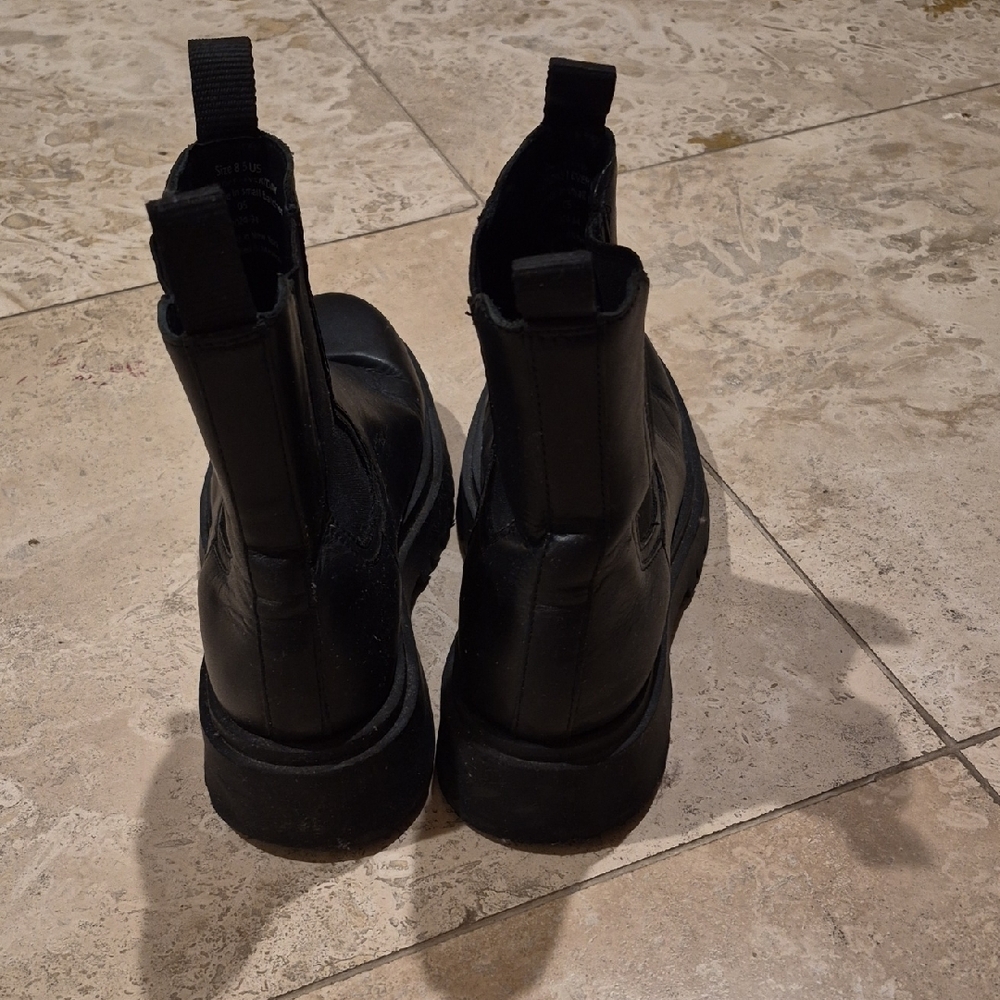 Thursday Legend Black Leather Boots - Picture 5 of 10